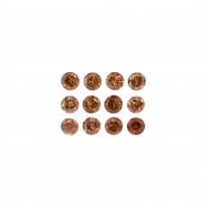 Brown Zircon Round 3mm Approximately 1.90 Carat