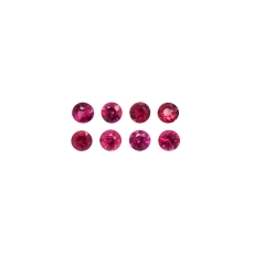 Burmese Melee Ruby Round 1.9mm Approximately 0.25 Carat