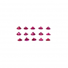 Burmese Melee Ruby Round Shape 1.5mm Approximately 0.25 Carat