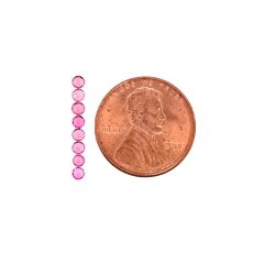 Burmese Red Spinel (Pink Tone) Round 2.5mm Approximately 0.50 Carat