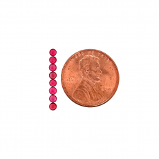 Burmese Red Spinel Round 2.5mm Approximately 0.50 Carat