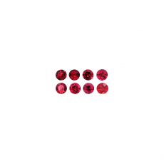 Burmese Red Spinel Round 2.5mm Approximately 0.50 Carat