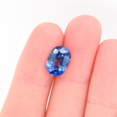 Ceylon Blue Sapphire Oval 10.7x7.6mm Single Piece 3.97 Carat*