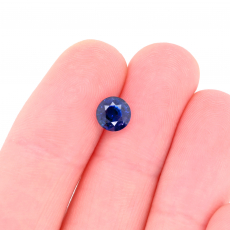Ceylon Blue Sapphire Round 6.1mm Single Piece 1.39 Carat*