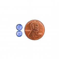 Ceylon Blue Sapphire Round 6mm Matching Pair 1.58 Carat*