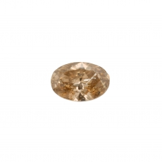 Champagne Diamond Oval 7.98x5.47mm Single Piece 1.04 Carat*