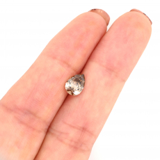 Champagne Diamond Pear Shape 8.7x6mm Single Piece Approximately 1.17 Carats