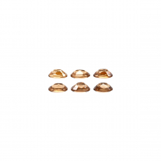 Champagne Zircon Oval 6x4mm Approximately 4 Carat