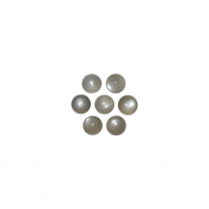 Charcoal Grey Moonstone Cab Round 8mm Approximately 14 Carat