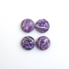 Charoite Cab Round 9mm Approximately 10 Carat