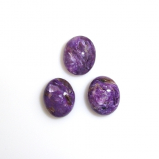 Charoite Cabs Oval 11X9mm Approximately 10 Carat