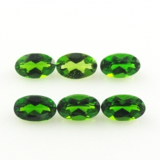 Chrome Diopside Oval 5X3mm Approximately 1.35 Carat.