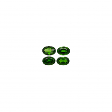 Chrome Diopside Oval 6X4X3mm Approximately 1.96 Carat.