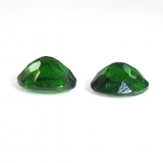 Chrome Diopside Oval 8X6mm Matching Pair Approximately 2.80 Carat.