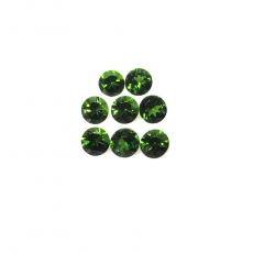 Chrome Diopside Round 2.5mm Approximately 0.40 Carat.
