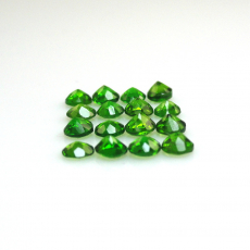 Chrome Diopside Round 3mm Approximately 1.80 Carat.