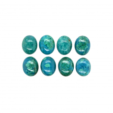 Chrysocolla Cab Oval 10X8X3mm Approximately 19 Carat.