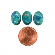 Chrysocolla Cab Oval 14X10X4mm Approximately 15 Carat.