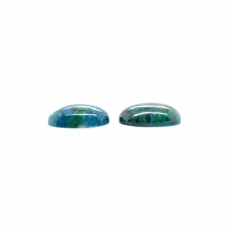 Chrysocolla Cab Oval 16x12mm Matching Pair Approximately 16 Carat