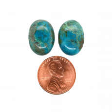 Chrysocolla Cab Oval 18X13mm Approximately 20 Carat.