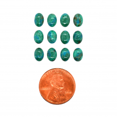 Chrysocolla Cab Oval 7x5mm Approximately 8 Carat