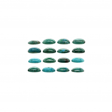 Chrysocolla Cab Oval 8X6X2mm Approximately 19 Carat.