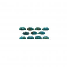 Chrysocolla Cab Oval 9X7X3mm Approximately 18 Carat.