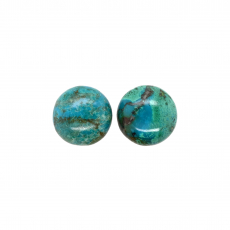 Chrysocolla Cab Round 14mm Approximately 16 Carat.