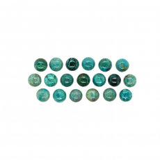 Chrysocolla Cab Round 5mm Approximately 9 Carat.
