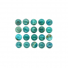 Chrysocolla Cab Round 6mm Approximately 15 Carat