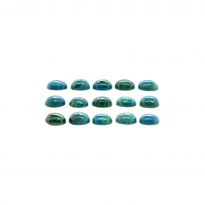 Chrysocolla Cab Round 7mm Approximately 18 Carat.