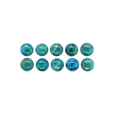 Chrysocolla Cab Round 8mm Approximately 16 Carat.