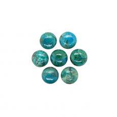 Chrysocolla Cab Round 9mm Approximately 17 Carat.