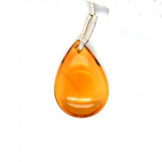Citrine Drop Almond Shape 22x16mm Drilled Bead Single Pendant Piece