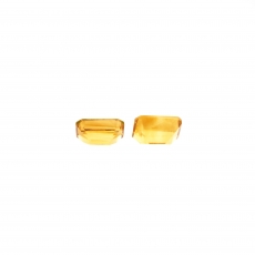 Citrine Emerald Cut 9x7mm Matching Pair Approximately 4 Carat