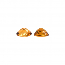 Citrine Oval 11x9mm Matching Pair Approximately 6.30 Carat