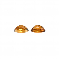Citrine Oval 9x7mm Matching Pair Approximately 3.30 Carat