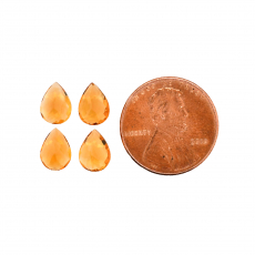 Citrine Pear Shape 8x6mm Approximately 3.99 Carat