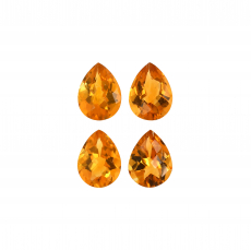Citrine Pear Shape 8x6mm Approximately 4.21 Carat