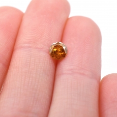 Cognac Diamond Round 5mm Single Piece 0.44 Carat