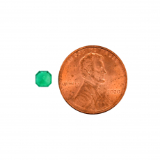 Colombian Emerald Emerald Cut 4.5x4.4mm Single Piece 0.39 Carat*