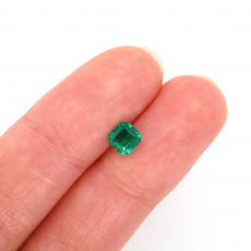 Colombian Emerald Emerald Cut 5.2x5.1mm Single Piece 0.43 Carat