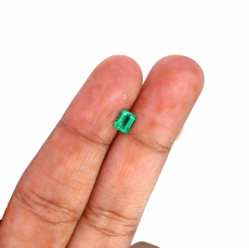 Colombian Emerald Emerald Cut 5.3x4.3mm Single Piece 0.45 Carat