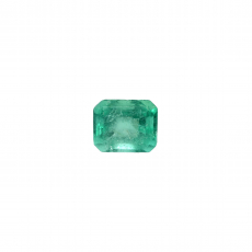 Colombian Emerald Emerald Cut 6.4x5.3mm Approximately 0.90 Carat