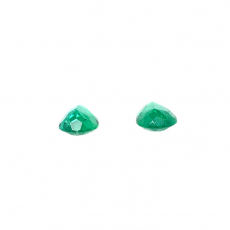 Colombian Emerald Pear Shape 6.3x4.5mm Matching Pair 0.68 Carat