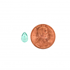 Colombian Emerald Pear Shape 7.8x5.3mm Single Piece 0.81 Carats
