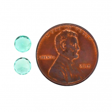 Colombian Emerald Round 5.3mm Matching Pair 1.14 Carat
