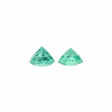 Colombian Emerald Round 5mm Matching Pair 0.91 Carat