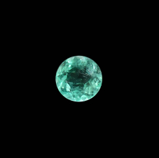 Colombian Emerald Round 6.4mm Single Piece 0.84 Carat