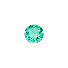 Colombian Emerald Round 6.7mm Single Piece 0.87 Carat